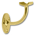 Handrail Bracket for 2" Tubing Polished Brass