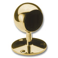 Ball End Short Rail Post Poished Brass for 2" Tubing 3"