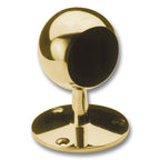 Ball End Short Rail Post Poished Brass
