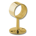 Flush Center Short Rail Post for 2" Tubing Polished Brass