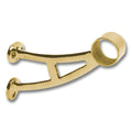 Bar Mount Bracket for 2" Tubing Polished Brass