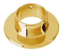Lavi Undrilled Wall Flange for 1-1/2 in. Tubing Polished Brass