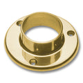 Wall Flange for 2" Tubing Polished Brass