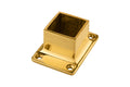 Cut Square Flange Polished Brass