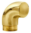 Radius Wall Return for 2" Tubing Polished Brass