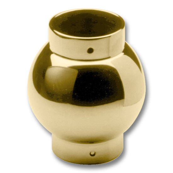 Ball Parallel Outlet Polished Brass