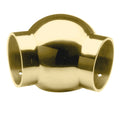 135 Degree Ball Elbow for 1-1/2" Tubing Polished Brass