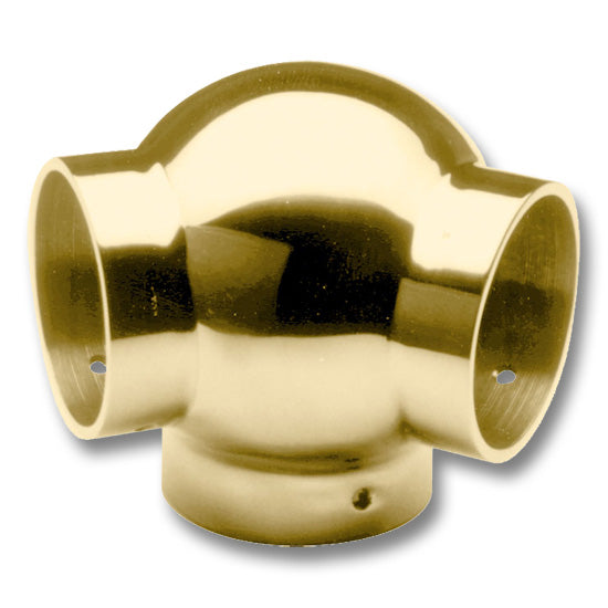 Lavi 135 Degree Ball Side Outlet Elbow Polished Brass for 2 in. Tubing