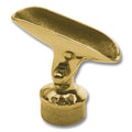 Adjustable Saddle for 2" Tubing Polished Brass