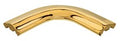 Cap Rail Corner Bend Polished Brass