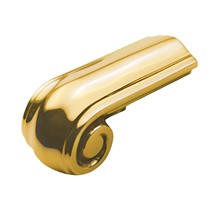 Cap Rail Scroll End Polished Brass