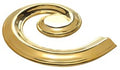 Lateral Scroll Left Polished Brass