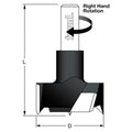 Freud Industrial Carbide Cylinder Boring Bits 14 mm Diameter 57.5mm Length Right Rotation