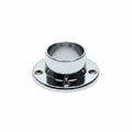 U.S. Futaba Closet Rod Holders For 1-1/4" Rod, Closed, Chrome