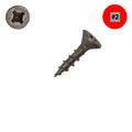 #8 Screw Square/Phillips Combo Flat Head Coarse Thread Plain And Dri-Lube 3/4"