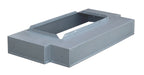 Range Hood Liner Notched Silver Metallic