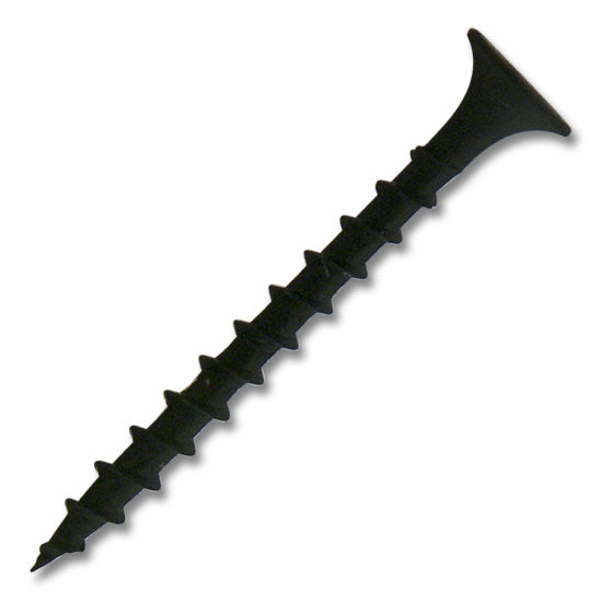 #6 Screw Bugle Head Coarse Thread Phillips Drive 1-1/2" Length Black, Multiples of 100