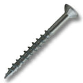#8 Screw Flat Head With Nibs Combo Drive Coarse Thread Type 17 Point 1-3/4" Zinc, Multiples of 100