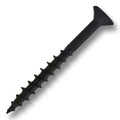 #8 Screw Flat Head With Nibs Combo Drive Coarse Thread Type 17 Point 1-3/4" Black, Multiples of 100