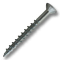 #8 Screw Flat Head With Nibs Combo Drive Coarse Thread Type 17 Point 1-5/8" Zinc, Multiples of 100