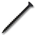 #8 Screw Flat Head With Nibs Combo Drive Coarse Thread Type 17 Point 2" Black, Multiples of 100