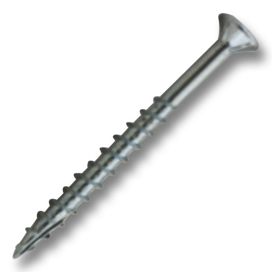 #8 Screw Flat Head With Nibs Combo Drive Coarse Thread Double Auger