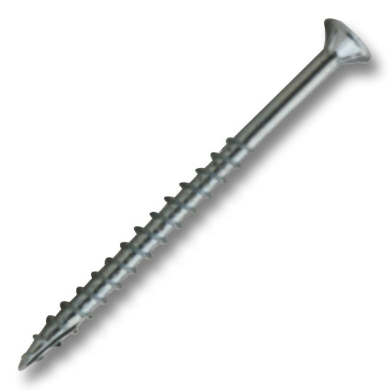 #8 Screw Flat Head With Nibs Combo Drive Coarse Thread Double Auger