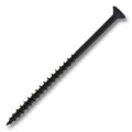 #8 Screw Flat Head With Nibs Combo Drive Coarse Thread Type 17 Point 3" Black, Multiples of 100