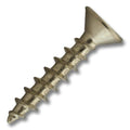 #6 Screw Flat Head Phillips Coarse Thread 3/4" Length Polished Brass, Multiples of 100