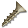 #6 Screw Flat Head Phillips Coarse Thread 5/8" Length Polished Brass, Multiples of 100