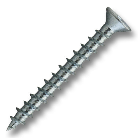 #6 Screw Flat Head Phillips Coarse Thread 1-1/4" Length Zinc, Multiples of 100
