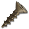 #8 Screw Flat Head #2 Phillips Coarse Thread 5/8" Length Polished Brass, Multiples of 100
