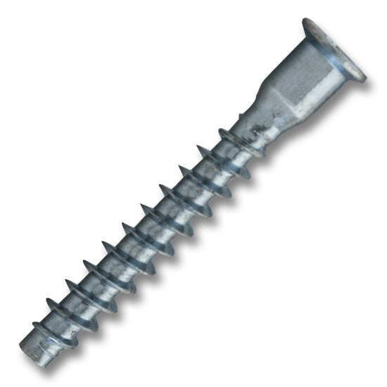 Screw 7.0mm x 50mm Nickel Pozi Drive Flat Head Coarse Thread Blunt Point, Nickel, Multiples of 100