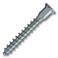 Screw 7.0mm x 50mm Nickel Pozi Drive Flat Head With Nibs Coarse Thread Blunt Point, Multiples of 100