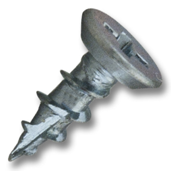#6 Screw Flat Head Coarse Thread #2 Phillips Type 17 Point 7/16" Length Zinc, Multiples of 100