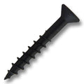 #8 Screw Square Flat Head Coarse Thread 1-1/4" Length Black, Multiples of 100