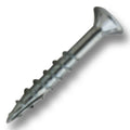 #8 Screw Flat Head #2 Square Coarse Thread Type 17 1-1/4" Length Zinc, Multiples of 100