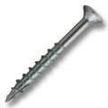 #8 Screw Flat Head #2 Square Coarse Thread Type 17 1-5/8" Length Zinc, Multiples of 100