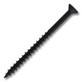 #8 Screw Square Flat Head Coarse Thread 2-1/2" Length Black, Multiples of 100
