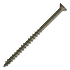#8 Flat Head Screw With Nibs #2 Square Coarse  Double Auger Type 17 Point