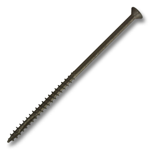 #10 Screw Flat Head #2 Square With Nibs Coarse Thread Double Auger