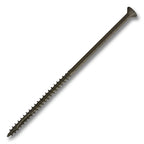 #10 Screw Flat Head #2 Square With Nibs Coarse Thread Double Auger