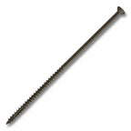 #10 Screw Flat Head #2 Square With Nibs Coarse Thread Double Auger