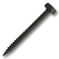 #6 Modified Pan Screw Square Fine Thread Double Auger 1-1/2" Plain & Dry Lubed, Multiples of 100