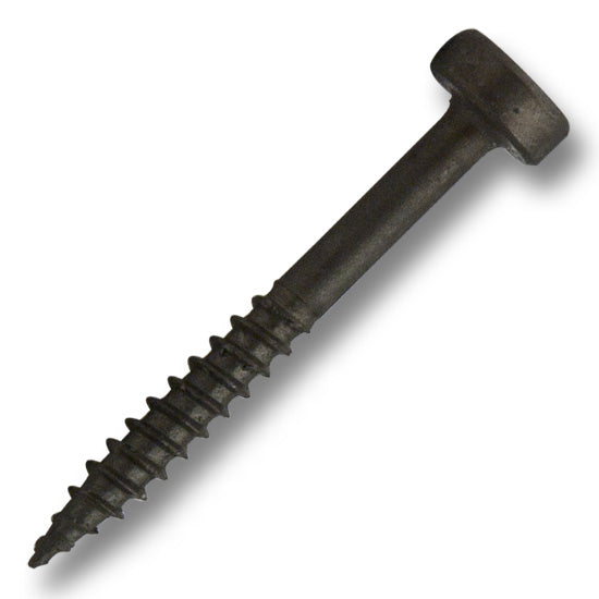 #6 Modified Pan Screw Square Fine Thread Double Auger 1-1/4" Plain & Dry Lubed, Multiples of 100