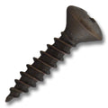 #5 Screw 5/8" Antique Brass #2 Phillips Oval Head Fine Thread, Multiples of 100
