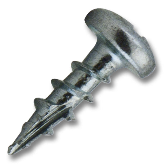 #6 Screw Pan Head #2 Phillips Coarse Thread Type 17 Point 1/2" Length Zinc, Multiples of 100
