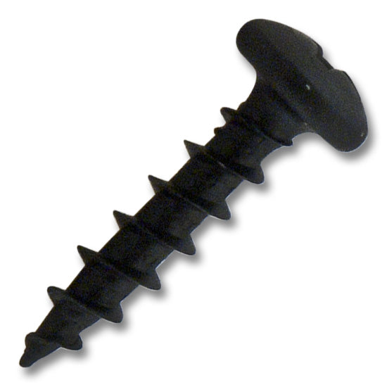 #8 Screw Pan Head #2 Phillips Coarse Thread 3/4" Length Black, Multiples of 100