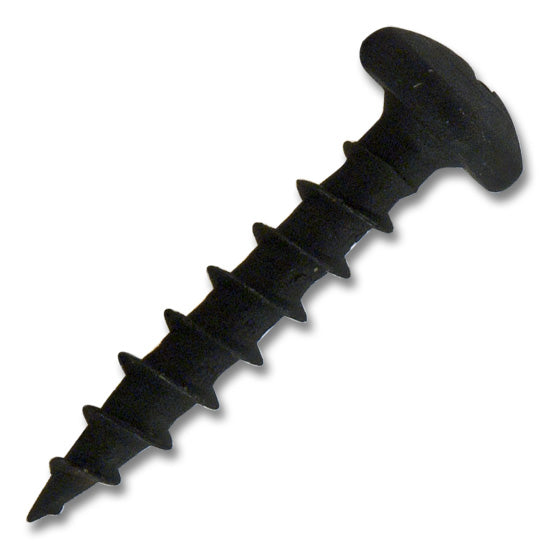 #10 Screw Pan Head #2 Phillips Coarse Thread 1" Length Black, Multiples of 100