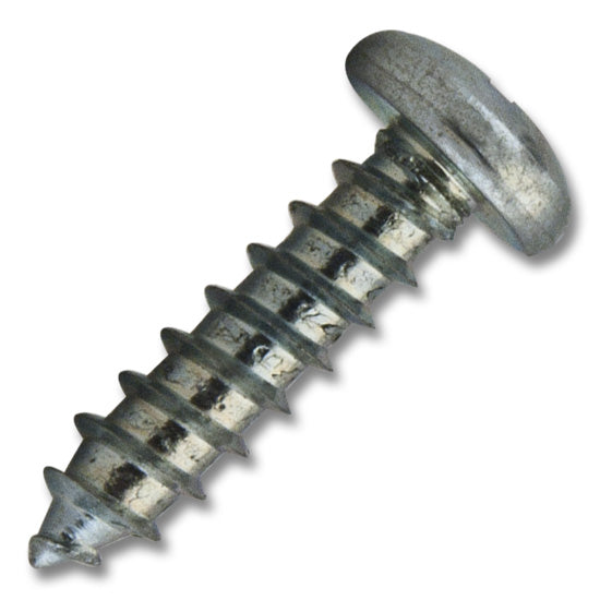 #14 Screw Pan Head #2 Phillips Coarse Thread 1" Length Zinc, Multiples of 100